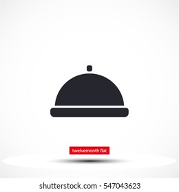 Restaurant dish  vector icon