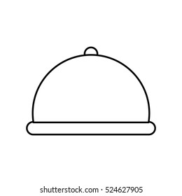 restaurant dome cloche icon vector illustration graphic design