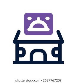 restaurant duotone icon. Sleek and modern vector icon for websites, mobile apps, marketing materials, and corporate design. Fully scalable and ready to use.