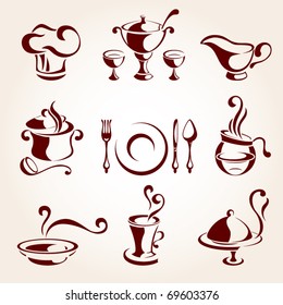 restaurant  elements set