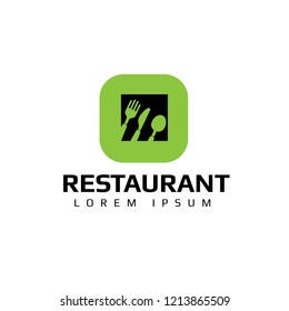 restaurant emblem, label, badge, logo, icon. vector illustration