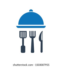 Restaurant equipment icon. vector graphics