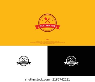 Restaurant and fast food logo design template