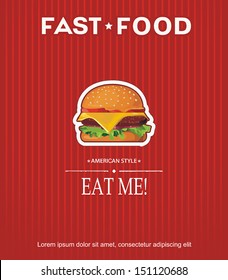 Restaurant Fast Food Menu Card Design template