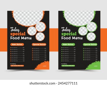 Restaurant fast food menu Design Template. Food Menu Card Design. Menu Card Design For Restaurant.