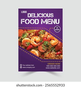 Restaurant fast food menu Design Template. Food Menu Card Design. Menu Card Design For Restaurant.