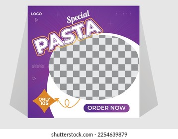 Restaurant Fast Food Social Media Instagram Post Template,Fastfood Social Media Post Template.