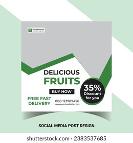 Restaurant Fast Food Social Media Instagram Post Template