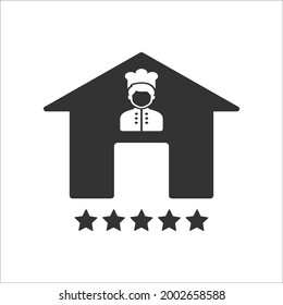 restaurant feedback, review icon desin