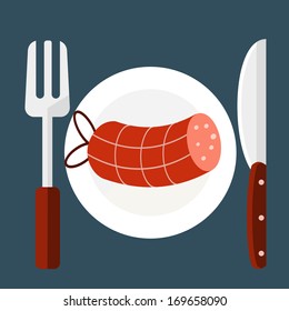 Restaurant flat icon