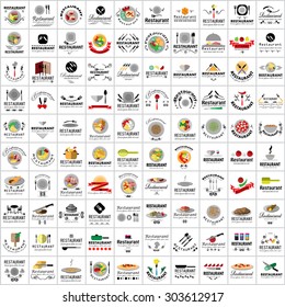 Restaurant Flat Icons Set: Vector Illustration, Graphic Design. Collection Of Colorful Icons. For Web, Websites, Print, Presentation Templates, Mobile Applications And Promotional Materials 