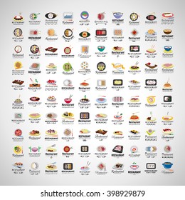 Restaurant Flat Icons Set-Isolated On Gray Background.Vector Illustration,Graphic Design.For Web,App,Websites,Print,Presentation Templates,Mobile Applications And Promotional Materials.Asian Concept