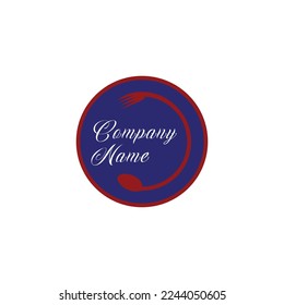 Restaurant flat logo design icon.