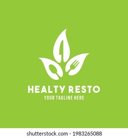 Símbolo de diseño de estilo plano de restaurante ilustración de logotipo plantilla vectorial