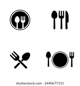 Vector plano de restaurante e ilustración