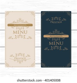 Restaurant Flourish Cafe Menu Design Vintage Calligraphic  Coffee House Brochure. with Victorian Frame, Border, Corner 