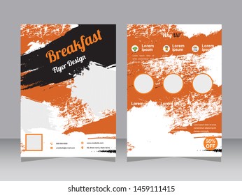 Restaurant Flyer, Pizza Shop flyer & Poster Template Vector, Food Flyer, Restaurant brochure Vector  