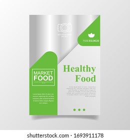 Restaurant flyer template concept. -  Vector.