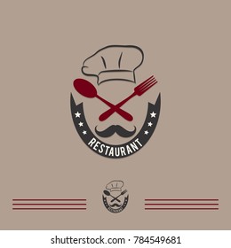 restaurant food chef vintage logo