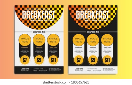 Restaurant Food Flyer Design Template, Healthy fresh food flyer, Flyer design for Restaurant,