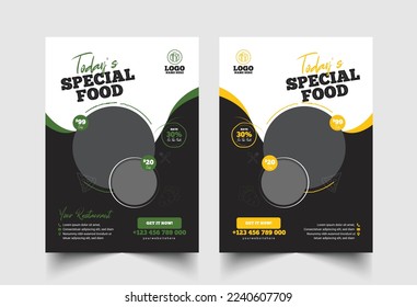 Restaurant Food Flyer Design  Templates.