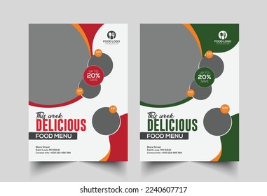 Restaurant Food Flyer Design  Templates.