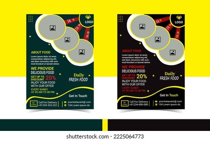 Restaurant Food Flyer Tempalte Design
 