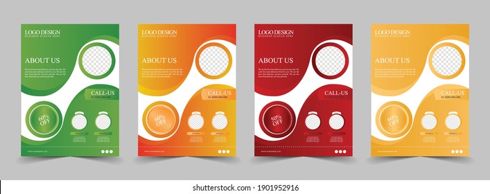 Restaurant food flyer template concept