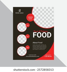 Restaurant food flyer template fresh food flyer design food menu template flyer design