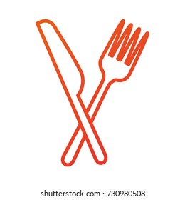 restaurant food fork and knife symbol