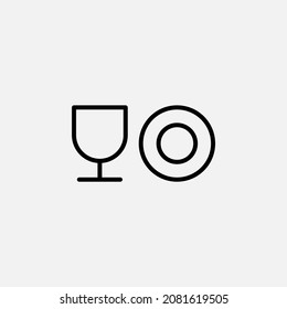 restaurant, food, kitchen, meal, lunch, dessert line icon, vector, illustration, logo template. Suitable for many purposes.