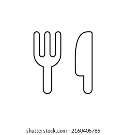 Restaurant, Food, Kitchen Thin Line Icon Vector Illustration Logo Template. Suitable For Many Purposes.