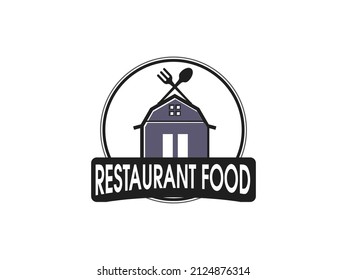 Restaurant Food with line art logo design inspiration Vector	
