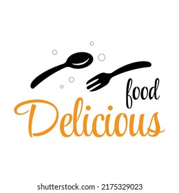 Restaurant And Food  Logo. It Can Be Can Be Used For Cooking Competition, Restaurant Name, Company Brand Name Etc. Spoon And Fork Logo Icon