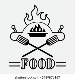 Restaurant food logo design eps file