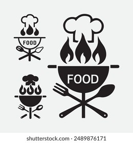 Restaurant food logo design eps file