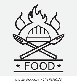 Restaurant food logo design eps file