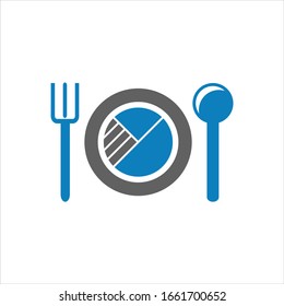 restaurant and food logo design vector template
