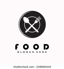 restaurant food logo line art design