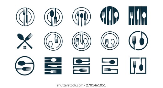Restaurant or Food Logo Set Vector Design