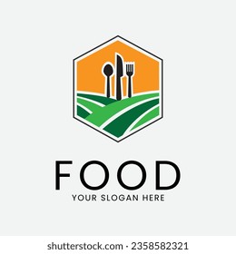 restaurant food logo vector illustration design