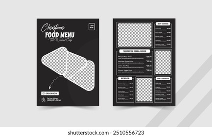 Restaurant food menu Design, Special Food Manu and Professional menu design vector template A4 page