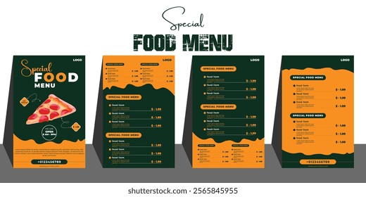 Restaurant Food Menu Design Template. editable, high resulution