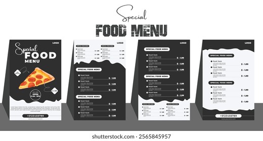 Restaurant Food Menu Design Template. editable, high resulution