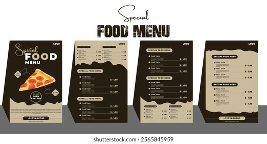 Restaurant Food Menu Design Template. editable, high resulution