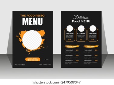 Restaurant Food menu Design  vector Eps