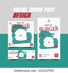 restaurant food menu flyer or fast food menu poster or burger flyer design