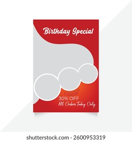 Restaurant food menu poster design template