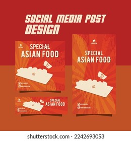 restaurant food menu or special soup noodle flyer template design