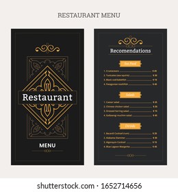 Restaurant Food Menu Template Design